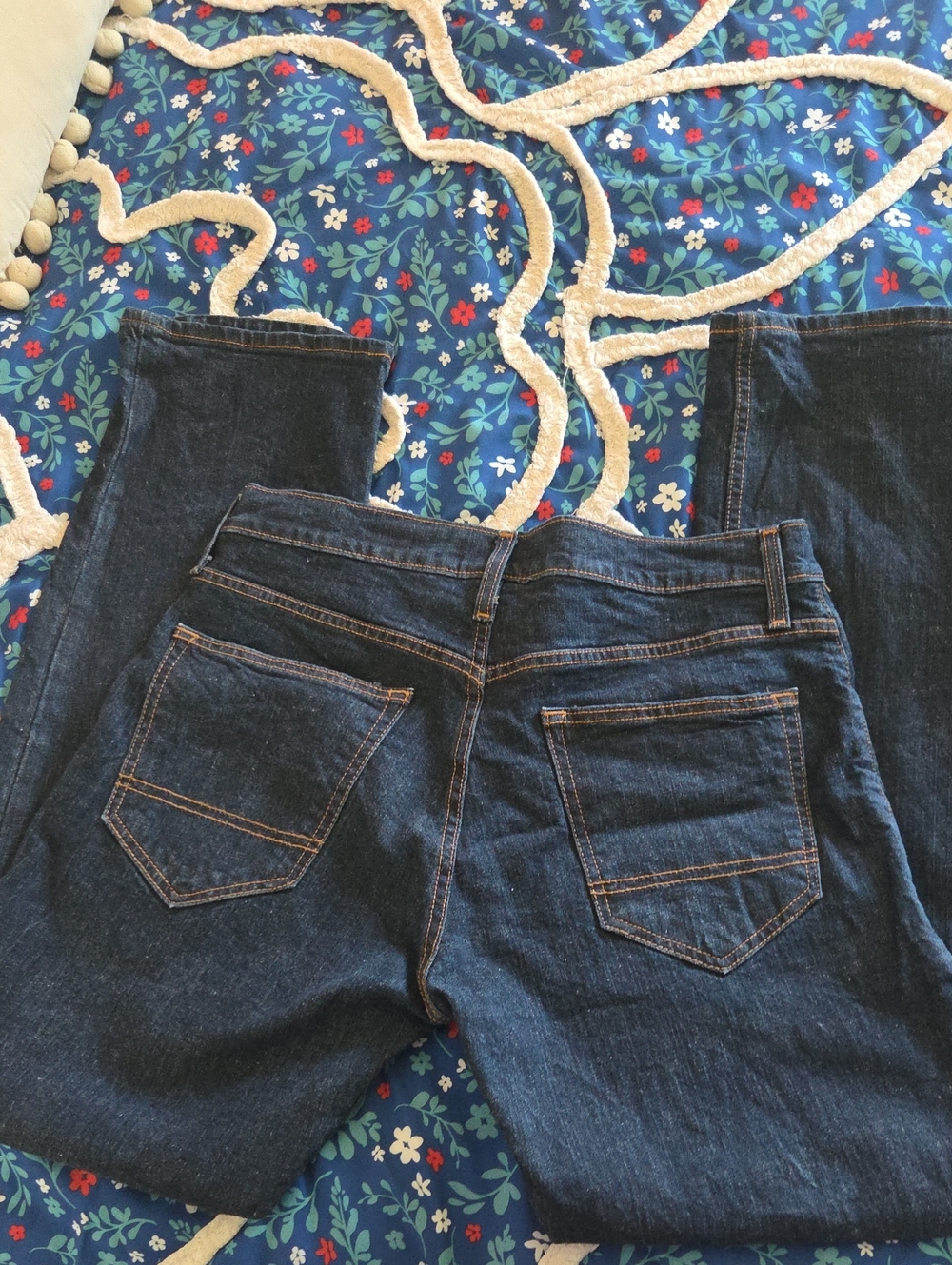 Arizona Jean Company Men's Slim Straight Dark Blue Jeans